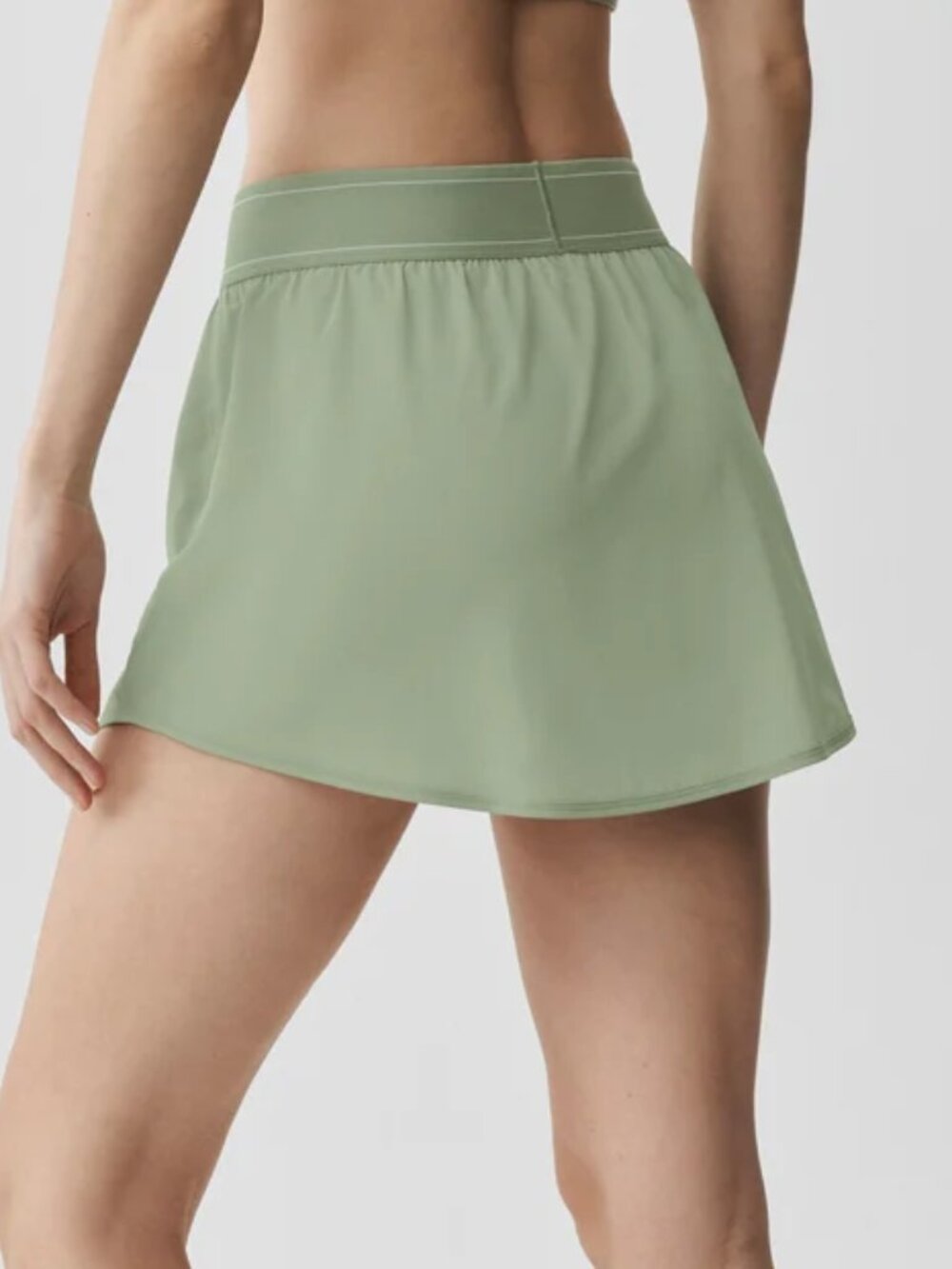 🔥Brand New Alo Yoga Match Point Tennis Skirt (Dune Grass) Women's🪻 - Picture 8 of 8